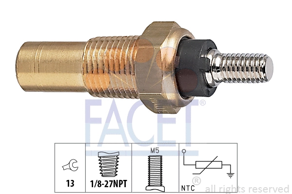 Sensor, coolant temperature (7.3124)