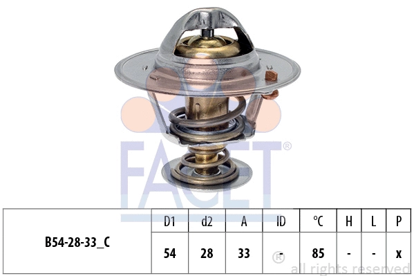 Thermostat, coolant (7.8837S)