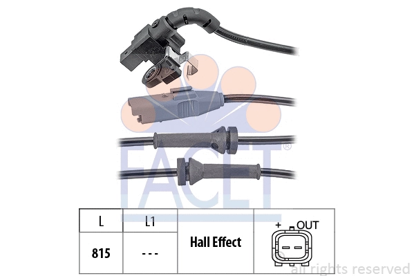 Sensor, wheel speed (21.0063)