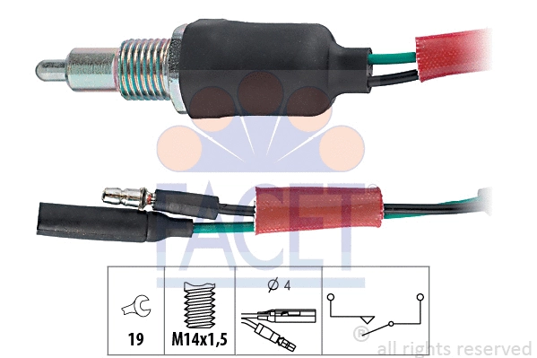 Switch, reverse light (7.6135)