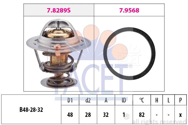 Thermostat, coolant (7.8466)