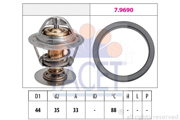 Thermostat, coolant (7.8685)