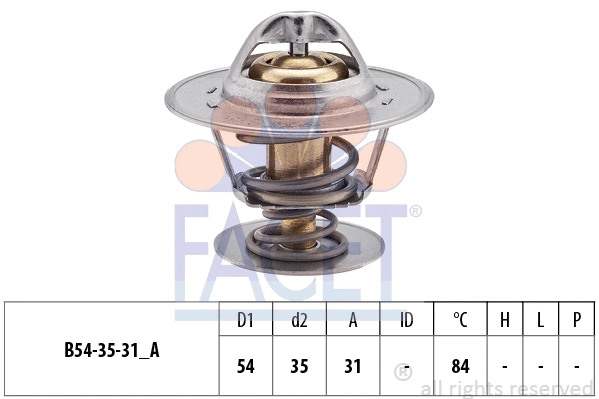 Thermostat, coolant (7.8612S)