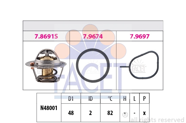 Thermostat, coolant (7.8691)