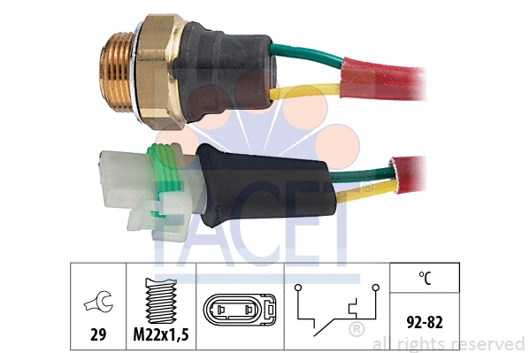 Temperature Switch, radiator fan (7.5127)