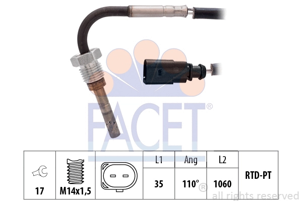 Sensor, exhaust gas temperature (22.0316)