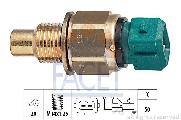 Sensor, coolant temperature (7.3554)