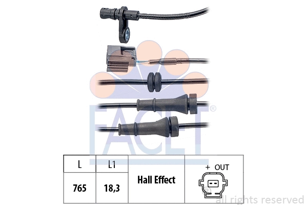 Sensor, wheel speed (21.0232)