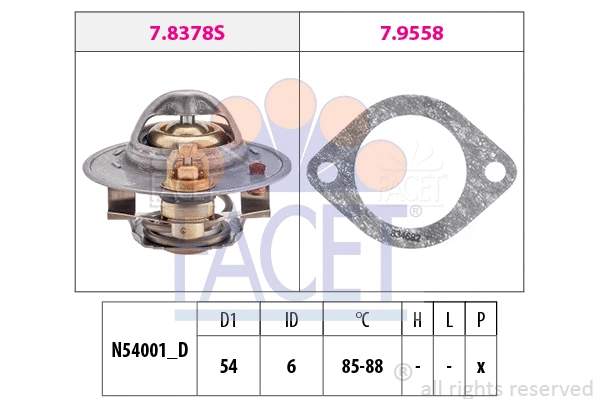 Thermostat, coolant (7.8378)