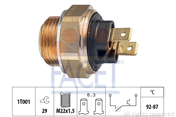 Temperature Switch, radiator fan (7.5000)