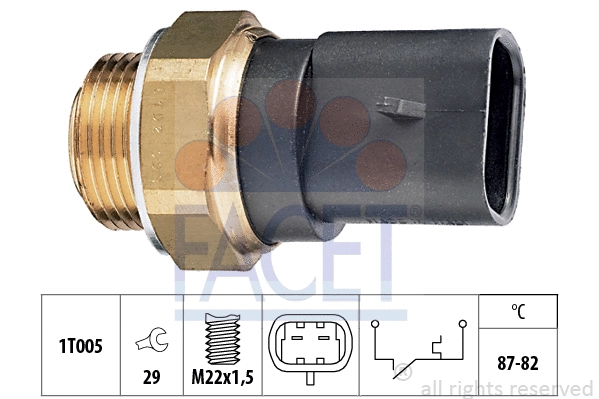 Temperature Switch, radiator fan (7.5102)