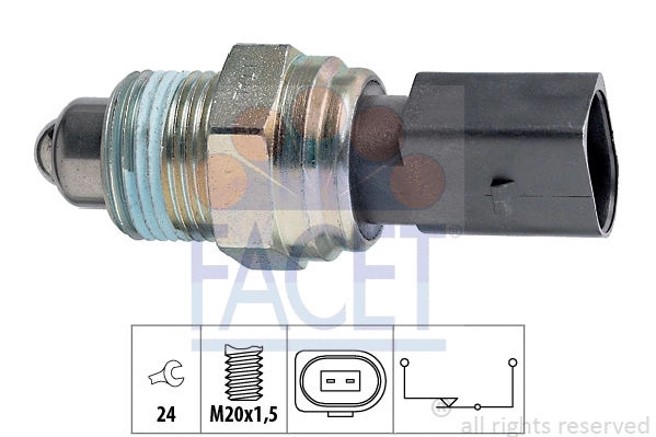 Switch, reverse light (7.6205)
