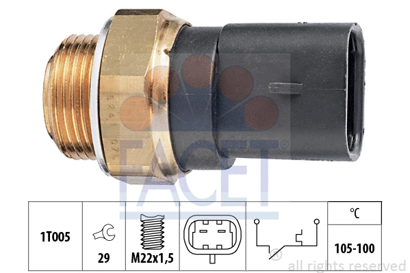 Temperature Switch, radiator fan (7.5241)
