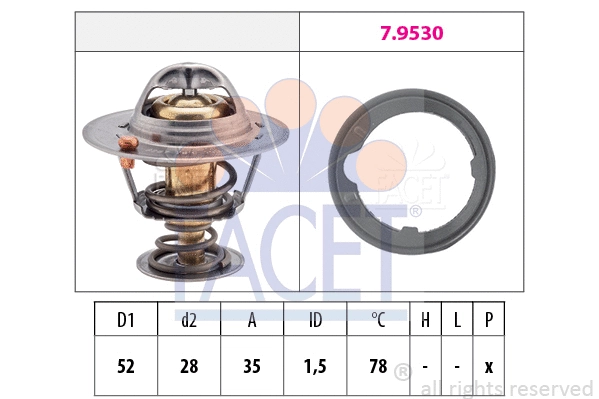 Thermostat, coolant (7.8267)