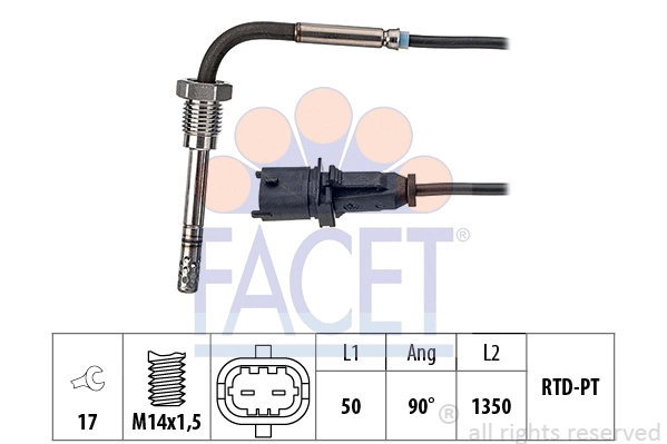 Sensor, exhaust gas temperature (22.0179)