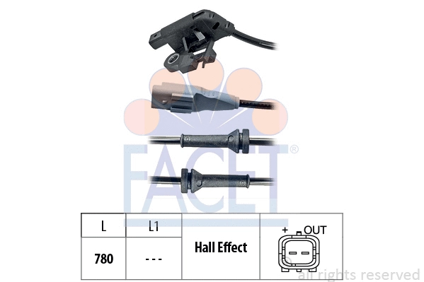 Sensor, wheel speed (21.0032)