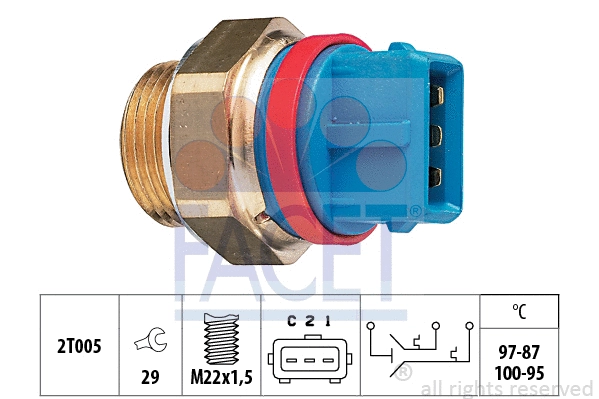 Temperature Switch, radiator fan (7.5631)