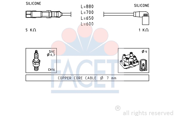 Ignition Cable Kit (4.9595)
