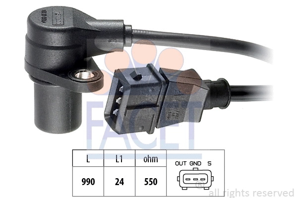 Sensor, crankshaft pulse (9.0073)