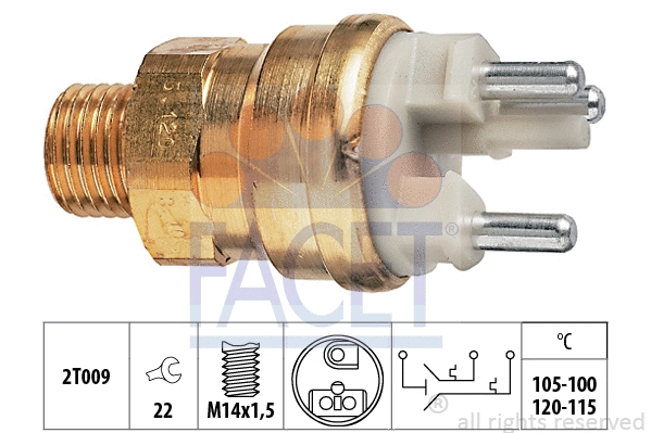 Temperature Switch, radiator fan (7.5659)
