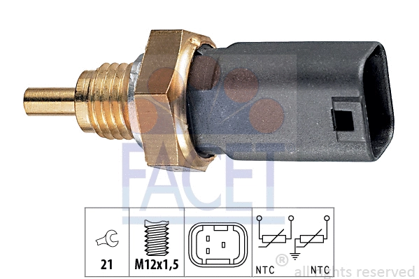 Sensor, coolant temperature (7.3273)