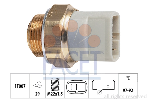 Temperature Switch, radiator fan (7.5279)