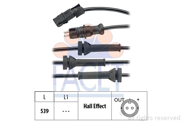 Sensor, wheel speed (21.0054)