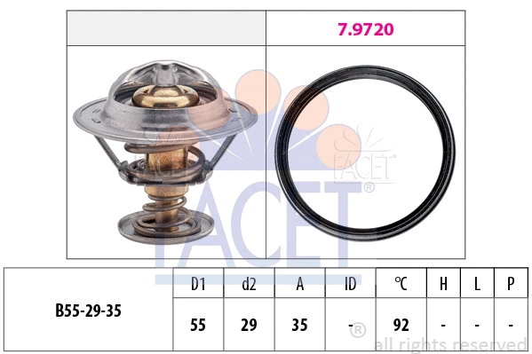 Thermostat, coolant (7.8945)