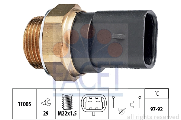 Temperature Switch, radiator fan (7.5103)
