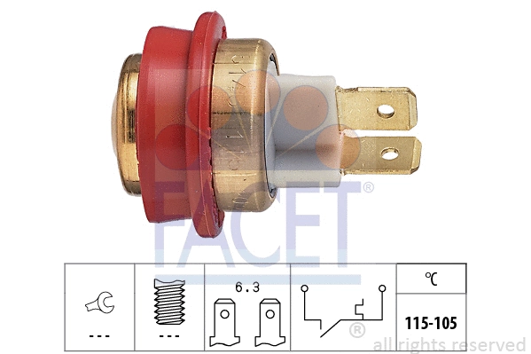 Temperature Switch, radiator fan (7.5143)