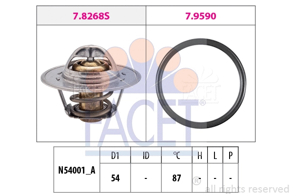 Thermostat, coolant (7.8268)