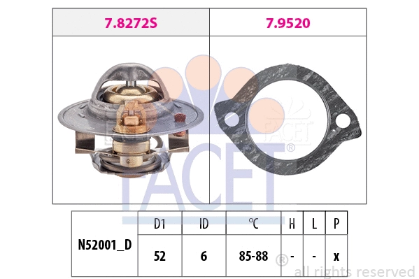 Thermostat, coolant (7.8272)