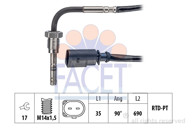 Sensor, exhaust gas temperature (22.0145)