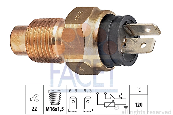 Sensor, coolant temperature (7.3509)