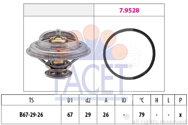 Thermostat, coolant (7.7937)