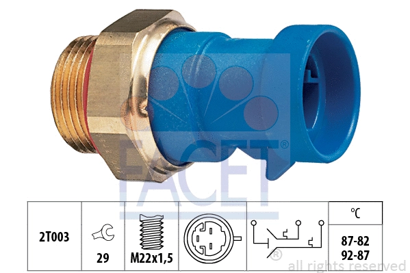 Temperature Switch, radiator fan (7.5642)