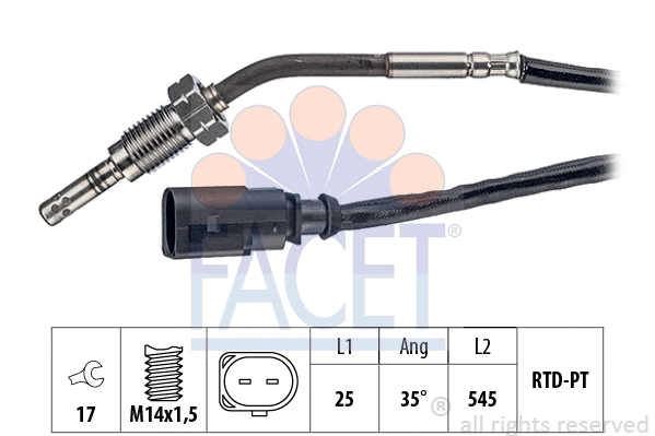 Sensor, exhaust gas temperature (22.0197)