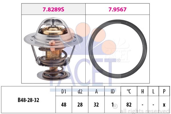Thermostat, coolant (7.8289)