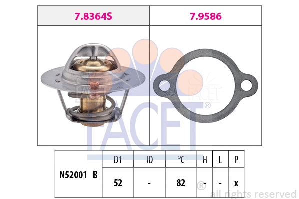 Thermostat, coolant (7.8367)