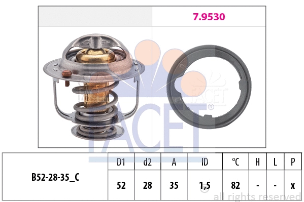 Thermostat, coolant (7.8493)