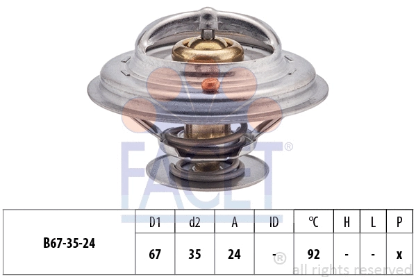 Thermostat, coolant (7.8401S)