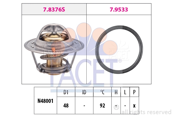 Thermostat, coolant (7.8376)