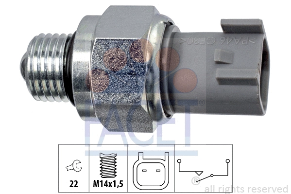 Switch, reverse light (7.6272)