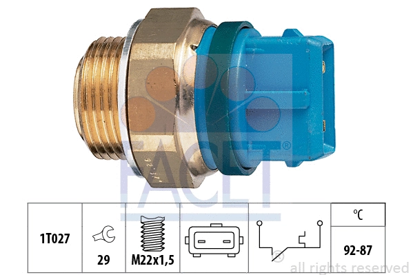 Temperature Switch, radiator fan (7.5201)