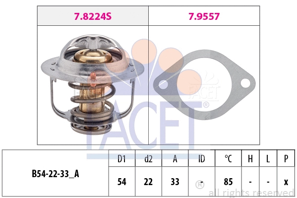 Thermostat, coolant (7.8335)