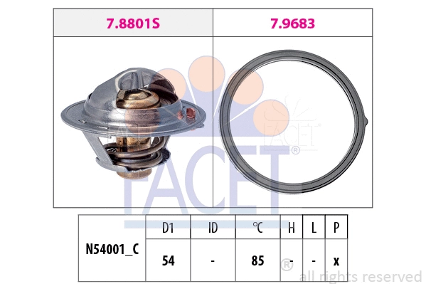 Thermostat, coolant (7.8803)