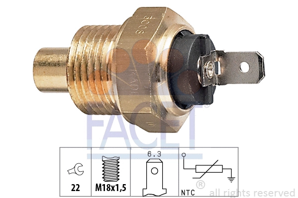 Sensor, coolant temperature (7.3008)