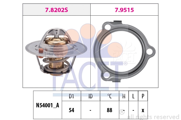 Thermostat, coolant (7.8234)