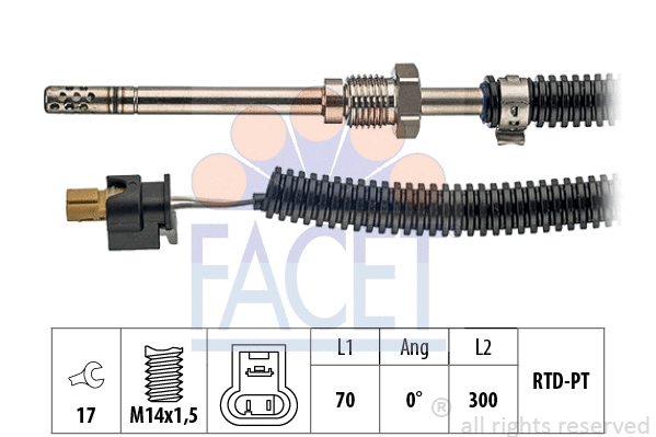 Sensor, exhaust gas temperature (22.0053)