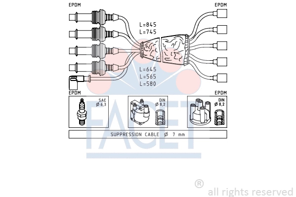 Ignition Cable Kit (4.8846)